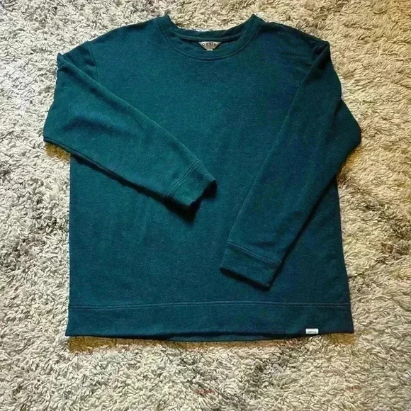 Orvis brand sweatshirt in a gorgeous deep teal color size L (C120) - Picture 5 of 8